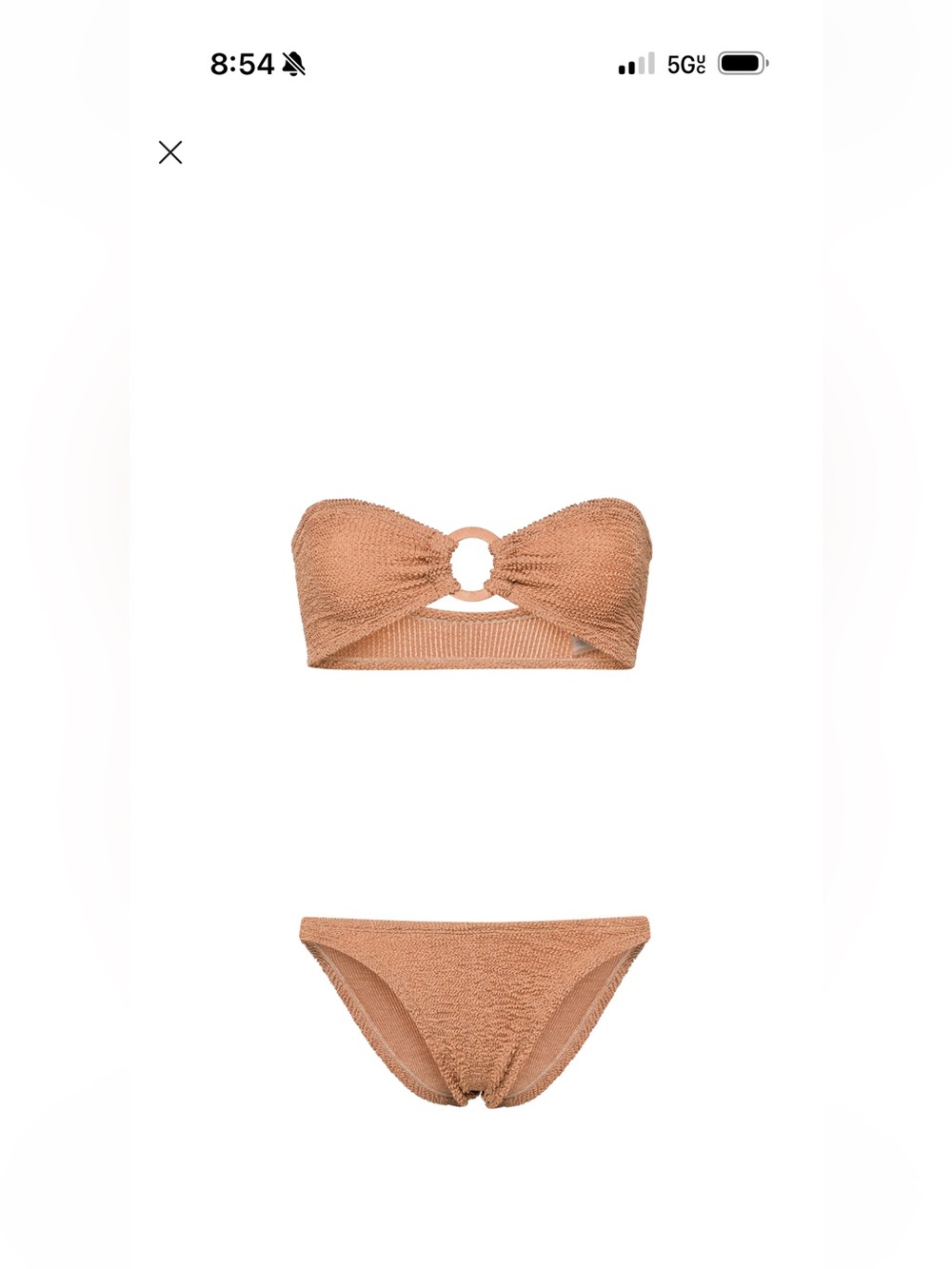 Hunza G Gloria shirred bikini